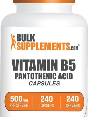 Vitamina B5 (Ácido Pantoténico 500 mg | 250 capsulas