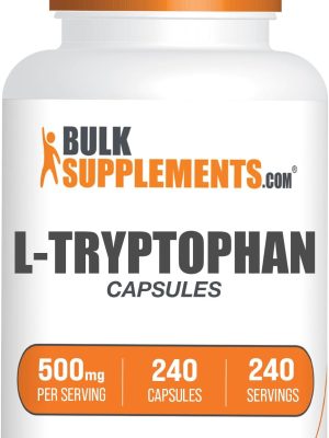 Triptofano L-tryptophan 500mg, 240 cápsulas
