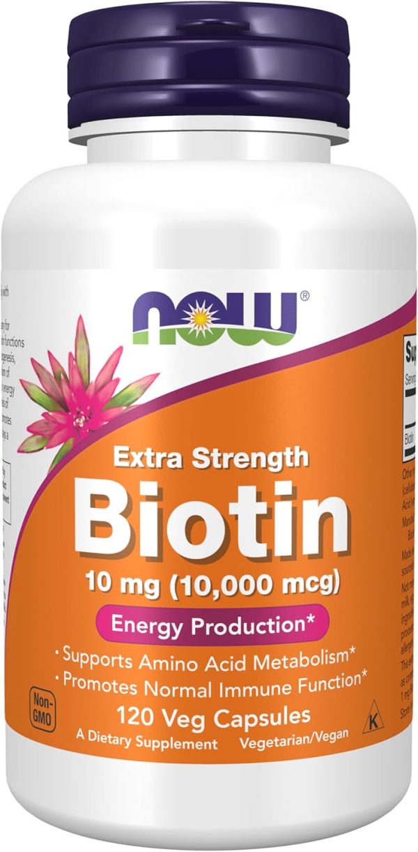 Biotin 10,000 mcg / 120 capsulas