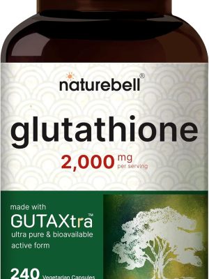 Glutatión de 2,000 mg por porción, 240 cápsulas vegetarianas