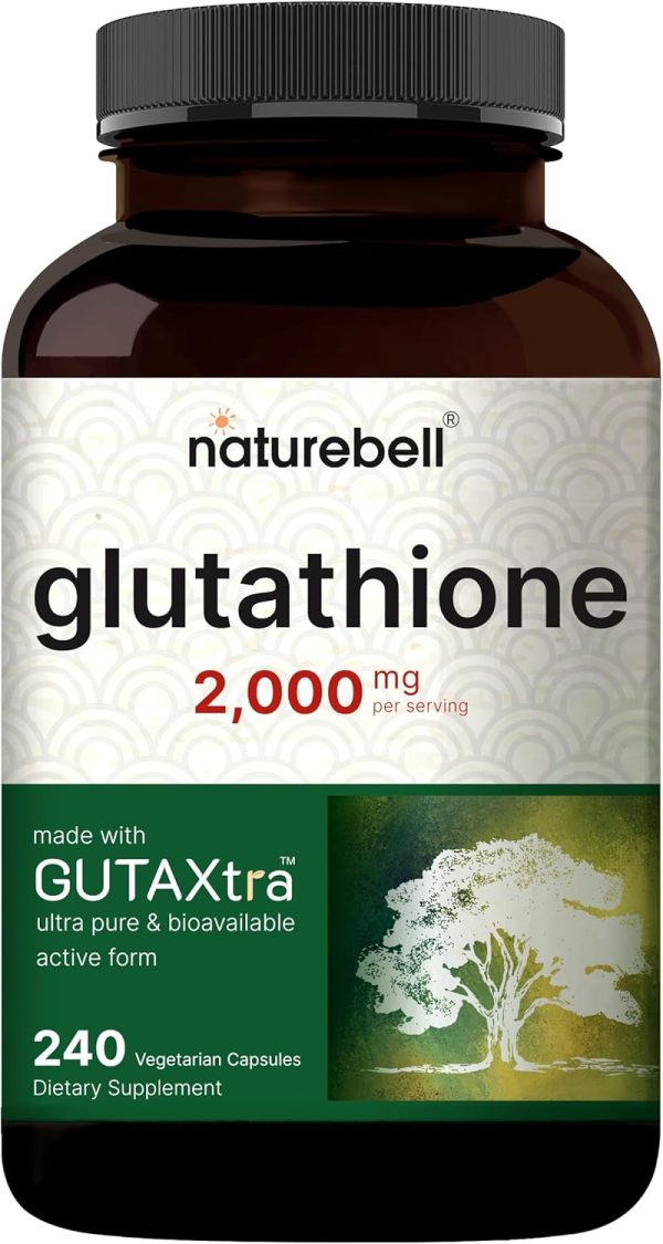 Glutatión de 2,000 mg por porción, 240 cápsulas vegetarianas