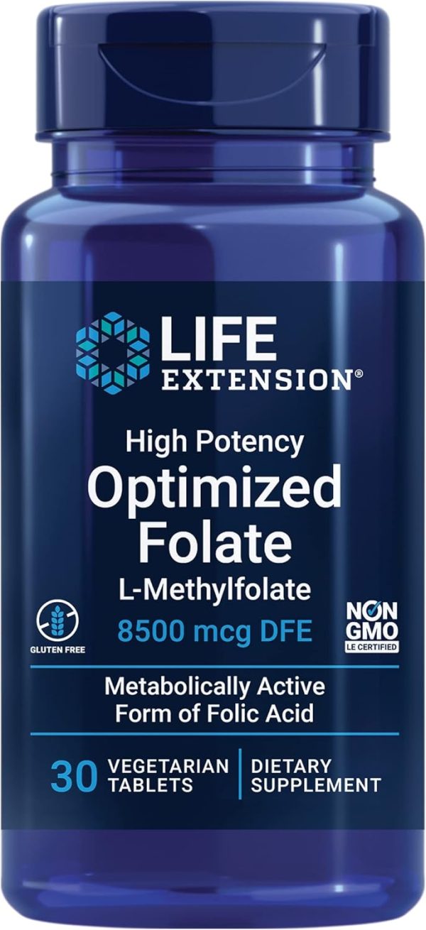 Ácido Fólico Optimizado (L-methylfolate 1,700 mcg) 100 capsulas