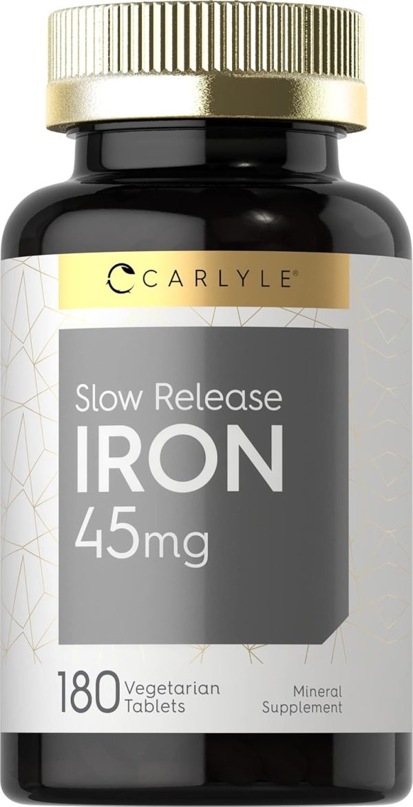 Alta Absorción de Hierro 45mg / 180 Vegan Tablets